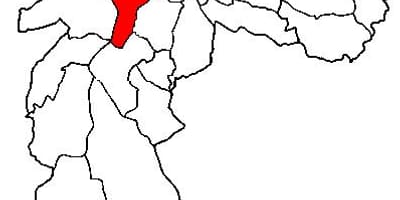 Kaart van Pinheiros sub-prefectuur São Paulo