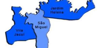 Kaart van São Miguel Paulista sub-prefectuur