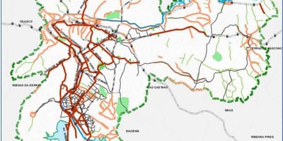 Kaart van São Paulo fietspad