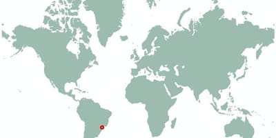 Kaart van São Paulo, in de wereld