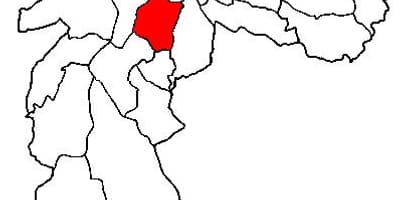 Kaart van Vila Mariana, sub-prefectuur van São Paulo