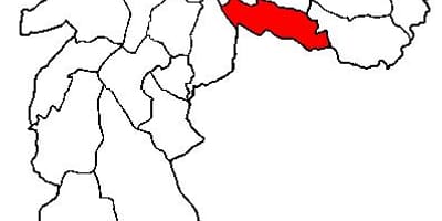 Kaart van Vila Prudente sub-prefectuur São Paulo