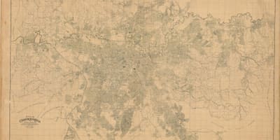 Kaart van de voormalige São Paulo - 1943