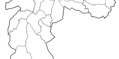 Kaart van zone Nordeste São Paulo